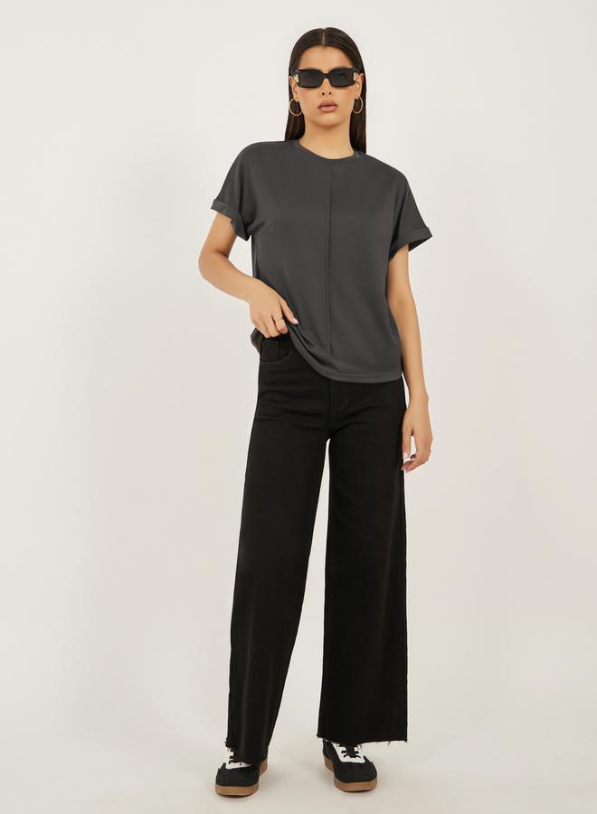 Styli Regular Fit Round Neck T-Shirt - Image 2