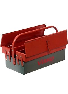 Visko Visko 332 Metal Tool Box Compartment Portable Heavy Duty For Electrician Plumber Technician Carpenter Domestic Multicolor  - Image 3