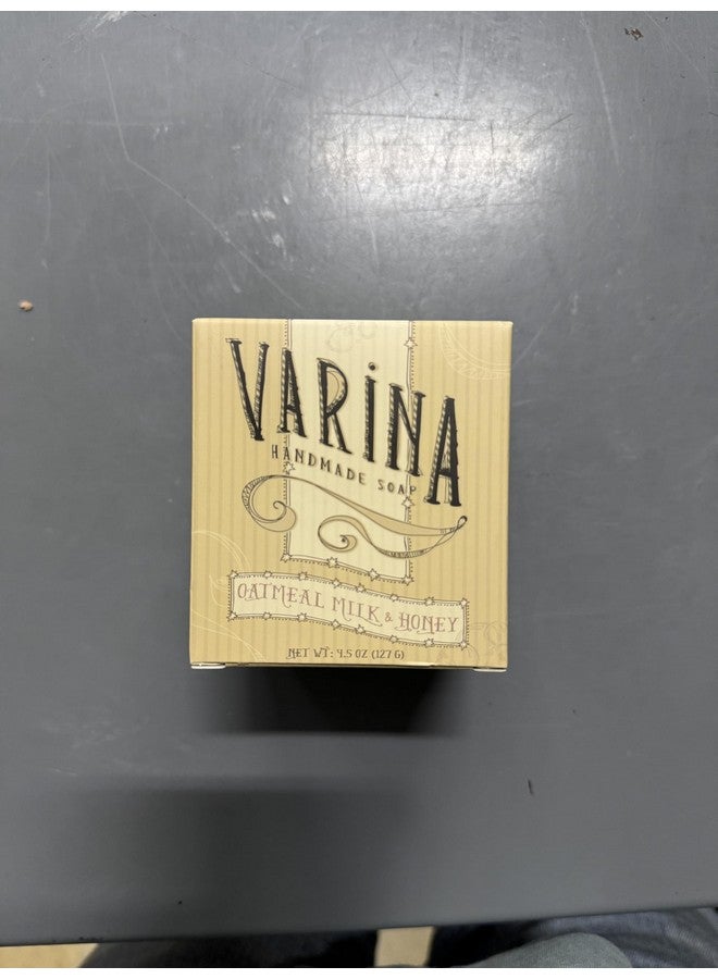 Varina Natural Oatmeal Milk & Honey Bar Soap - Gentle Cleansing for Sensitive Skin, Sweet and Vanilla - 3 Pack - Image 2