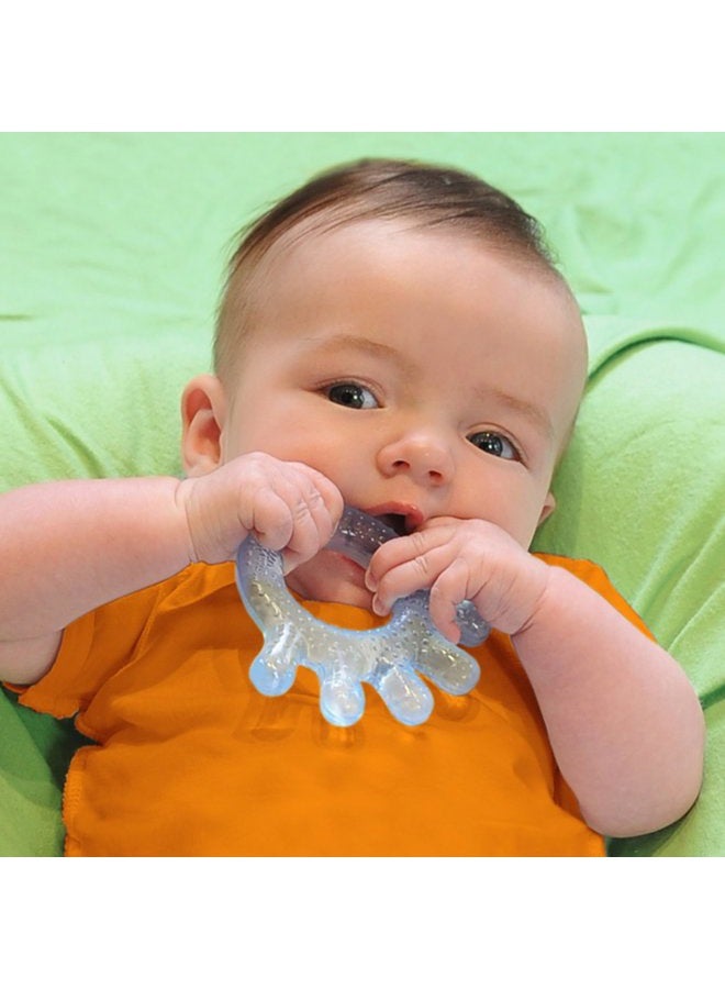 green sprouts Cooling Teether| Soothes gums & promotes healthy oral development |Safer plastic filled with sterilized water,Chill for extra relief,Textured surface to massage gums,2 Count (Pack of 1) - Image 3