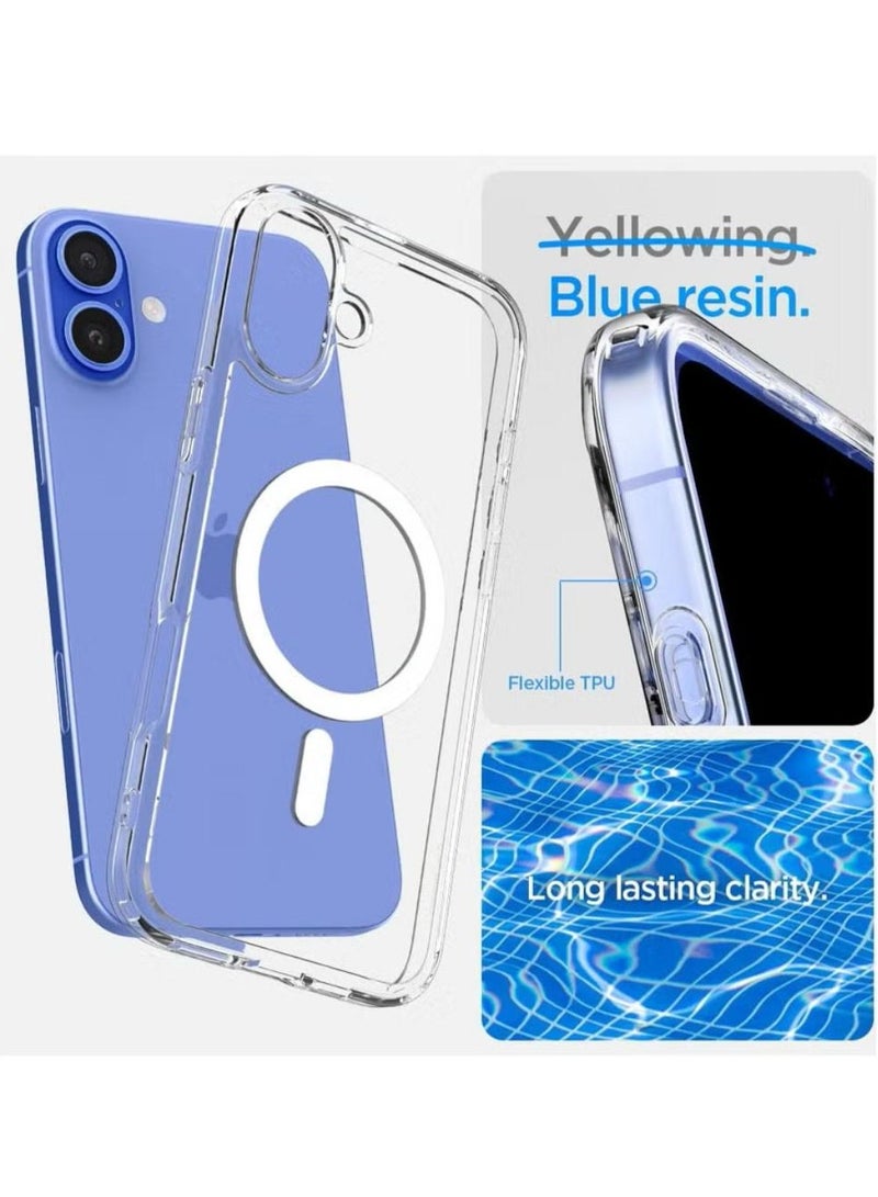 Spigen Ultra Hybrid MagFit for iPhone 16 Case Cover with MagSafe (2024) - White - Image 4