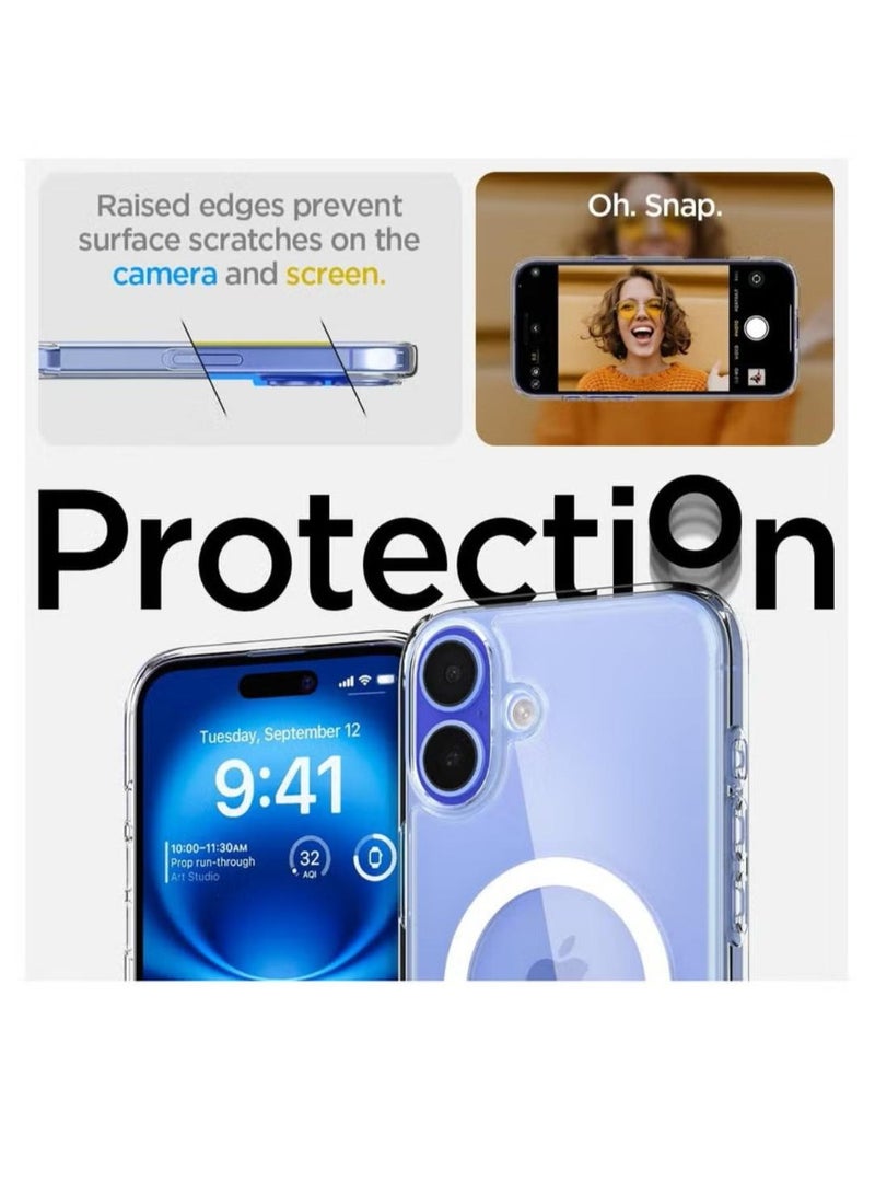 Spigen Ultra Hybrid MagFit for iPhone 16 Case Cover with MagSafe (2024) - White - Image 5