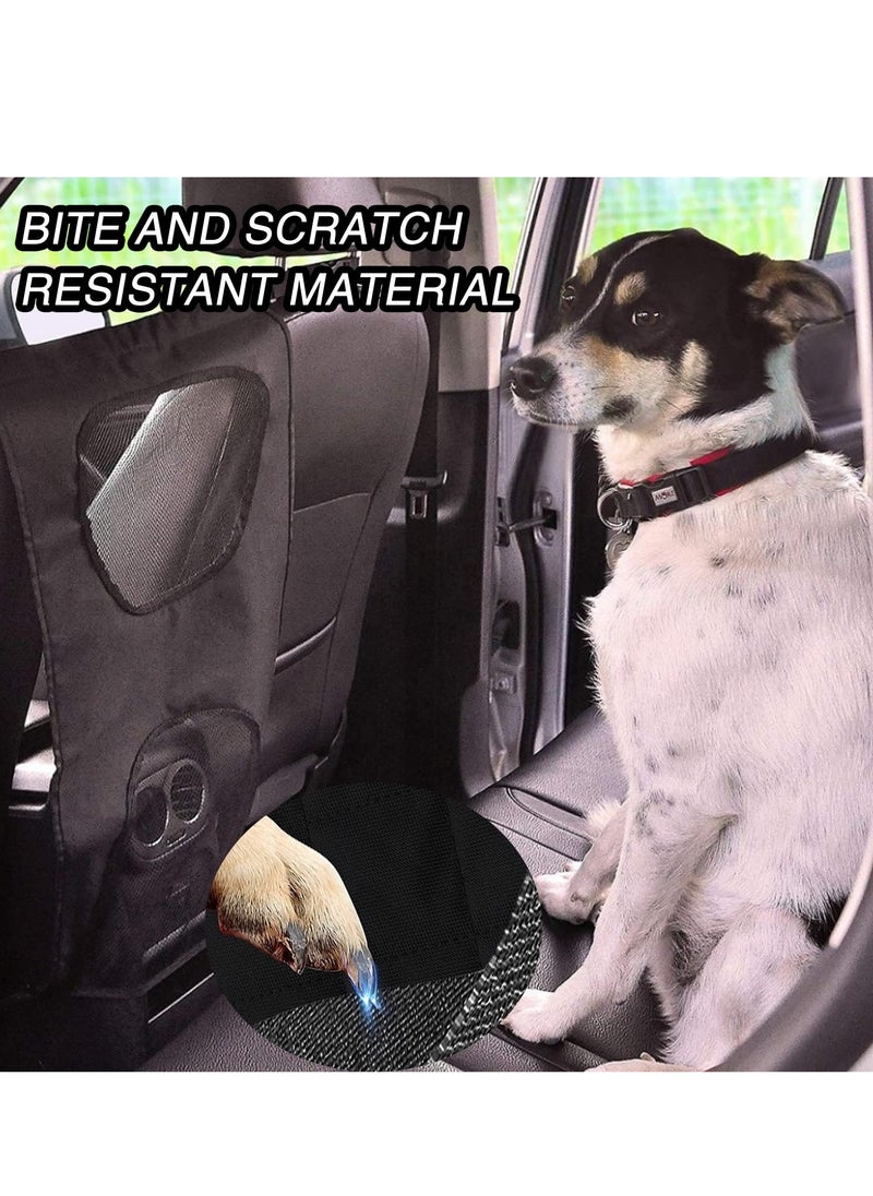 SYOSI - Dog Car Barrier, Vehicle Pet Barrier with 2 Mesh Windows Backseat Mesh Dog Car Divider Net with Adjusting Rope and Hook Suitable for All Cars Easy to Install and Universal - Image 1