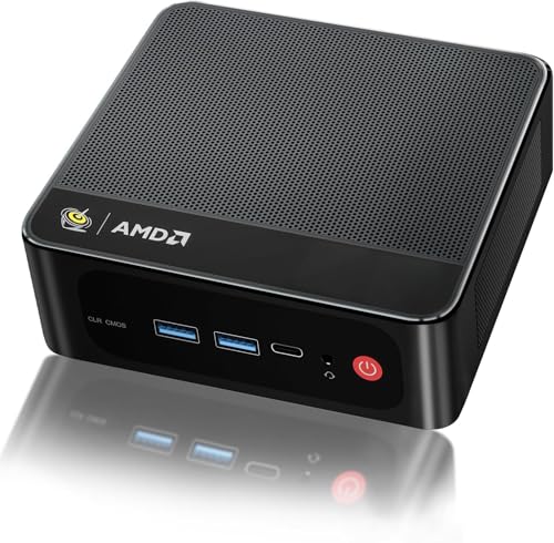 Beelink SER5 Mini PC,AMD Ryzen 5 5500U(6C/12T,up to 4.0 GHz),Mini Computer 16GB DDR4 RAM 500GB M.2 2280 SSD Graphics 7core 1800MHz,Support 4K Triple Display/HDMI+DP+Type-C/Wifi6/BT5.2,Auto Power On - Image 1