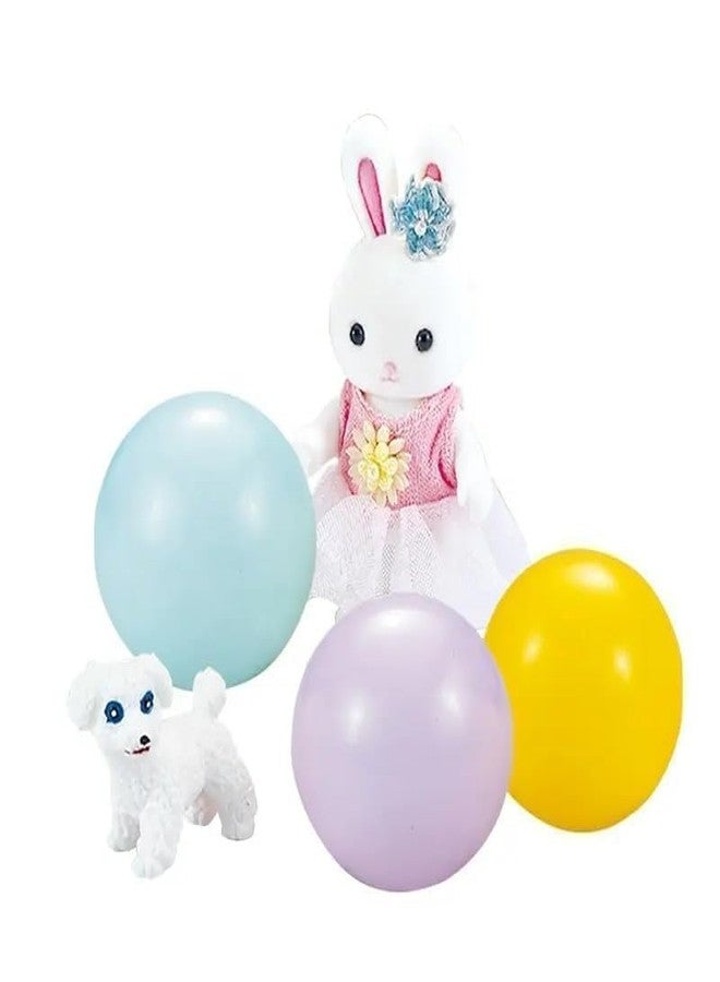 DD WORLD Candy Rabbit & Frog Playground Dollhouse - Adorable Animal Dolls Pretend Play Set for Early Learning & Imaginative Fun, Kids Toy for Ages 3 and Up - Image 4