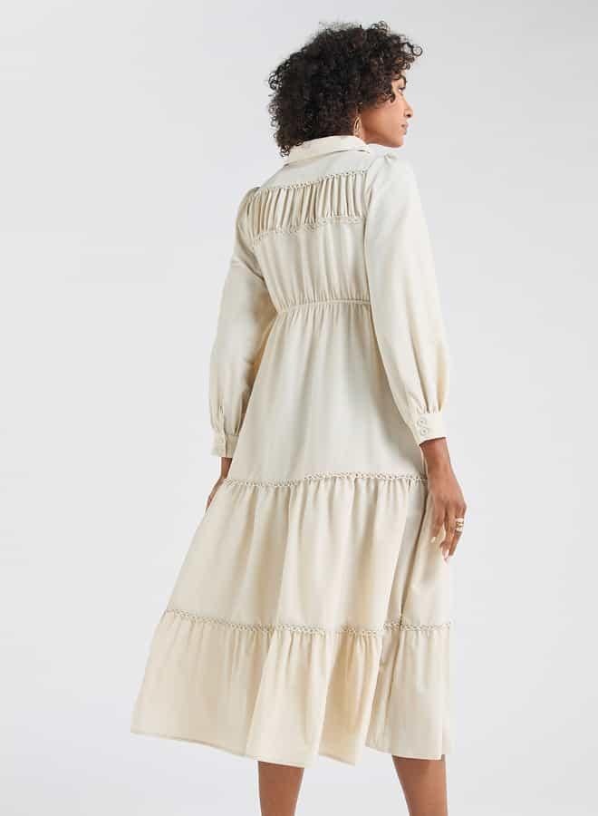 Splash FAV Tiered Cotton Dress - Image 3
