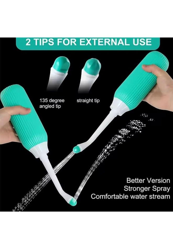 FASHION MANIA Portable Bidet for Travel, Eco-Friendly Travel for Toilet, Non-Electric, Perfect for Camping and Postpartum Care (650ml Capacity) - Image 2