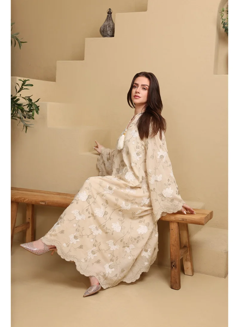 Ikkxa Floral Tassel Jalabiya IK5037