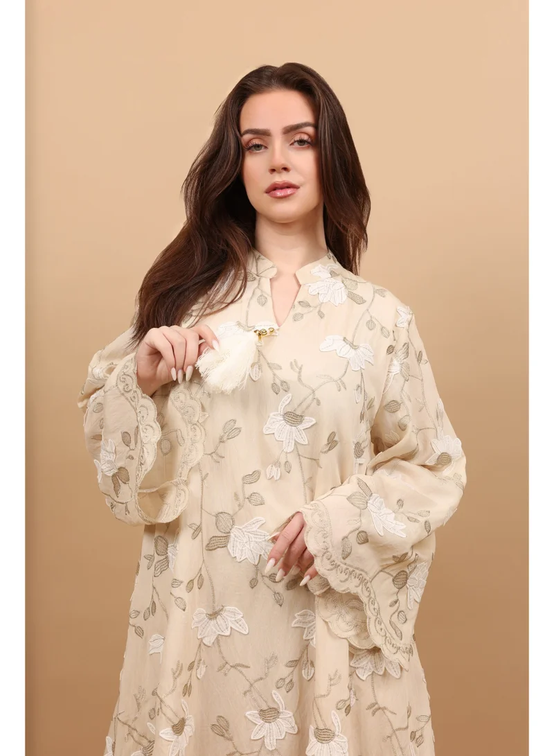 Ikkxa Floral Tassel Jalabiya IK5037