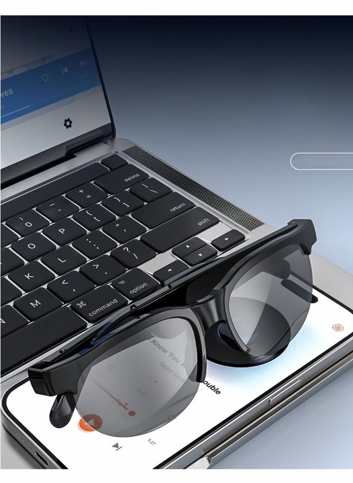 Generic Smart Bluetooth glasses can be used as headphones to answer calls and listen to music. They can also be used as sunglasses for sun protection. They are suitable for outdoor sports, running, fishing,  - Image 4