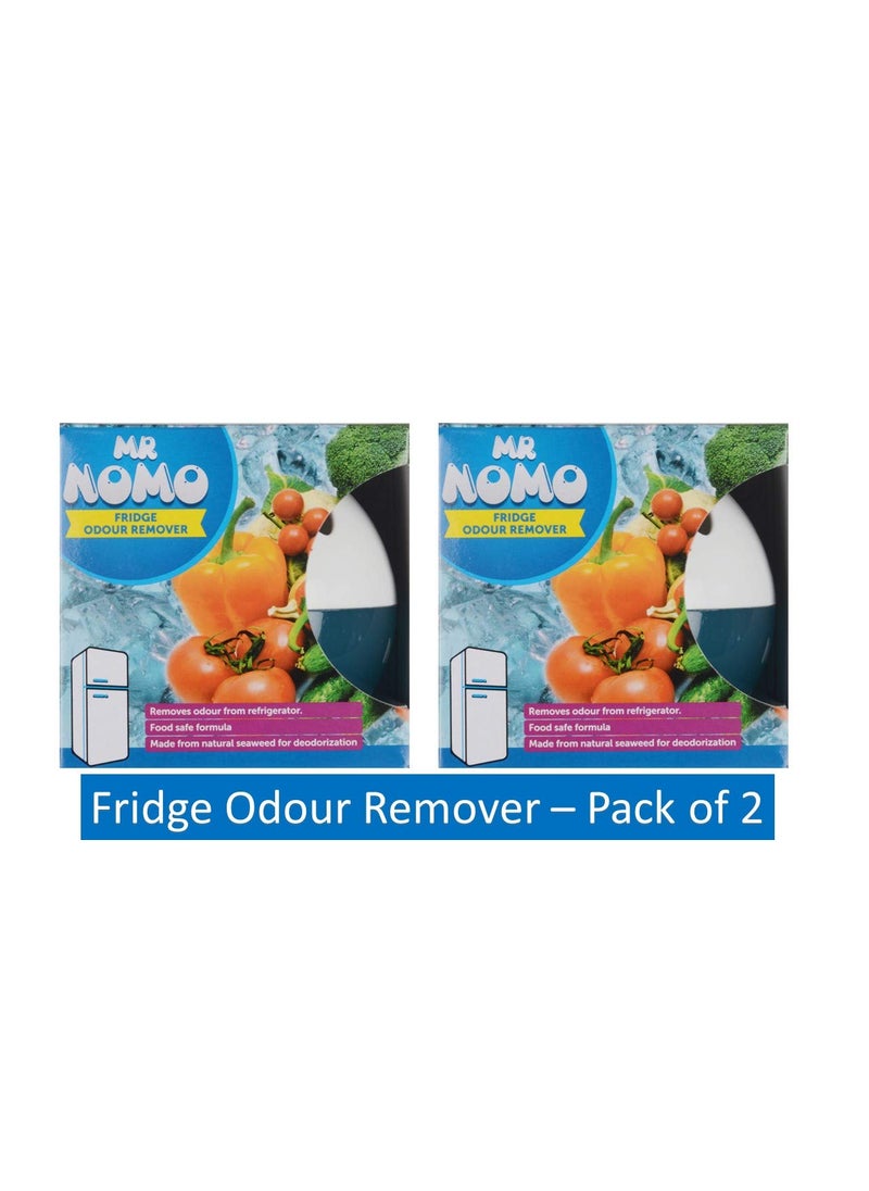 MR NOMO MR NOMO Natural Seaweed Fridge Odour Remover Gel 2x140g All Natural Fridge Deodorizer Absorbs Moisture to Remove Nasty Smell from your Fridge Refrigerator Combo Pack of 2  - Image 2