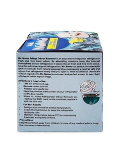 MR NOMO MR NOMO Natural Seaweed Fridge Odour Remover Gel 2x140g All Natural Fridge Deodorizer Absorbs Moisture to Remove Nasty Smell from your Fridge Refrigerator Combo Pack of 2  - Image 5