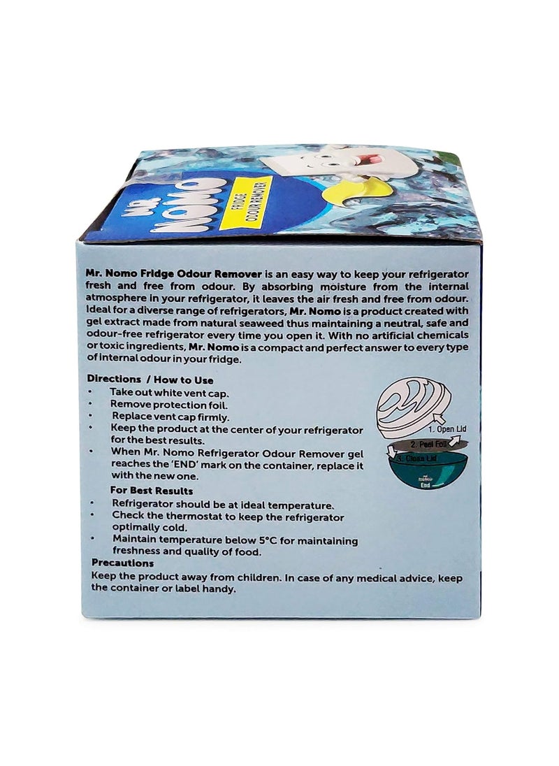 MR NOMO MR NOMO Natural Seaweed Fridge Odour Remover Gel 2x140g All Natural Fridge Deodorizer Absorbs Moisture to Remove Nasty Smell from your Fridge Refrigerator Combo Pack of 2  - Image 5