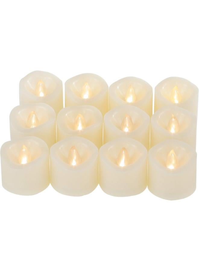 عبوة من 12 شمعة شاي ليد بدون لهب - Image 1