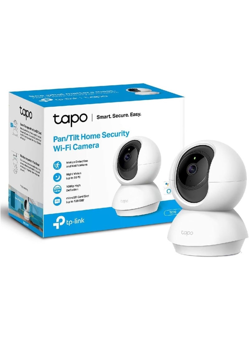 تابو كاميرا مراقبة منزلية لاسلكية TP-Link Tapo 2K Pan/Tilt | رؤية 360 درجة | كشف بكاء الطفل | تتبع الحركة وكشفها | رؤية ليلية متطورة | صوت ثنائي الاتجاه | متوافقة مع Alexa وGoogle Home (TC71) - Image 2
