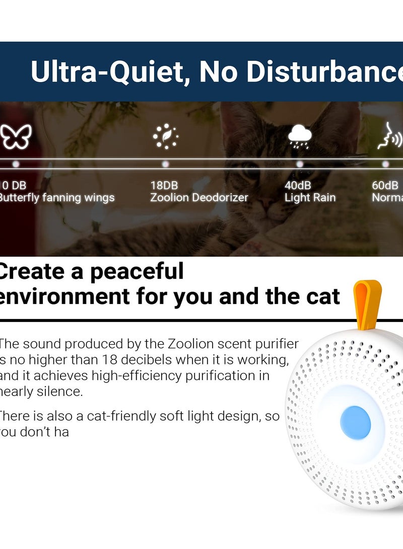 Cat Litter Deodorizer, Smart Pet Odor Eliminator Box Deodorization Rate 90%, Potent Purification of Odor for Dog and Cat Urine on Blanket or Litter Box - Image 4