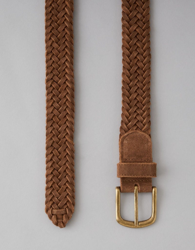 American Eagle AE Braided Leather Belt - Image 1