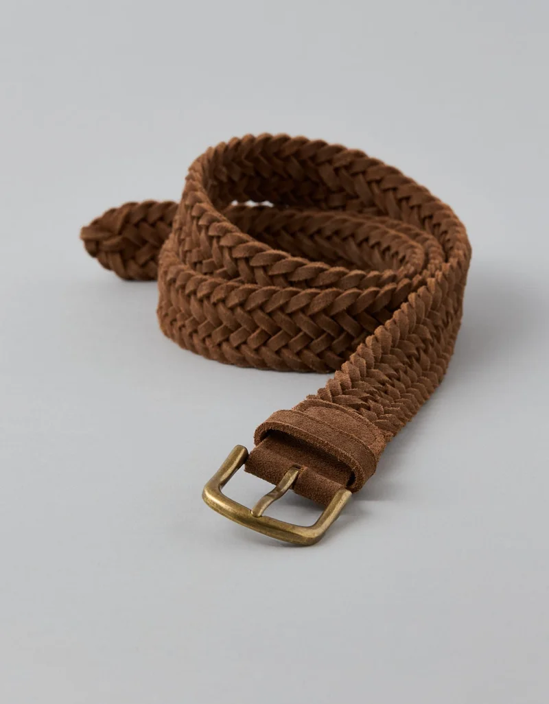 American Eagle  AE Braided Leather Belt for Women | Best Price UAE