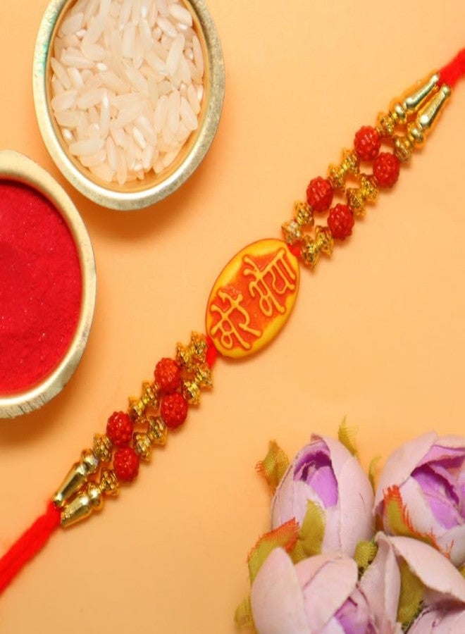 PIEPOT l Mere Bhaiya Rakhi for Brother l Rakhi Set for Men With Best Wishes, Rakhi Designer Rakhi for Brother/bhaiya Kids, Rakhi Festival Dora Rakhi Set for Men - Image 2