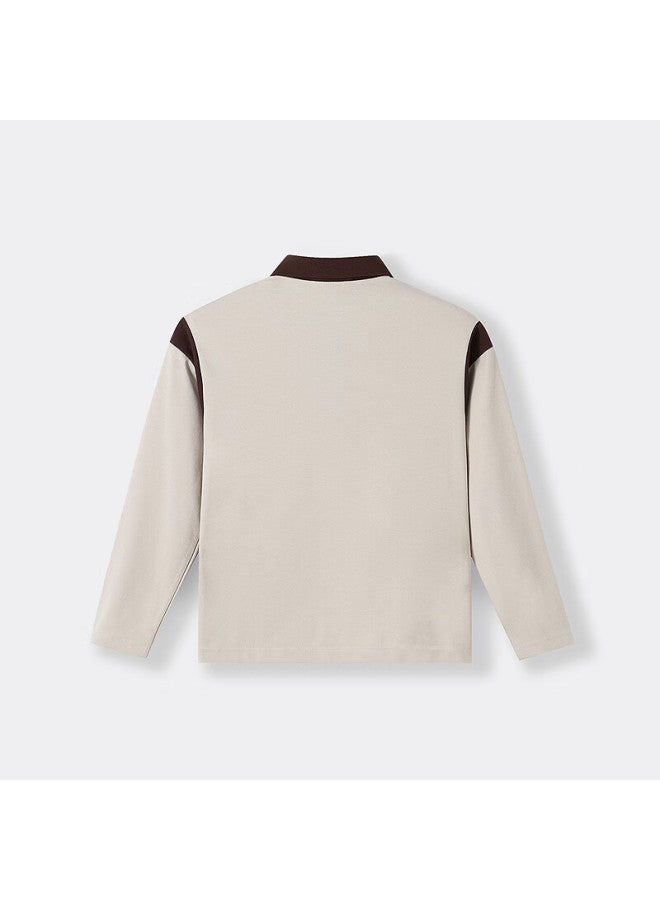 Annil Cotton Quick-dry Long Sleeve Boys' T-shirt Autumn New Moisture-wicking Breathable Base Layer - Image 1