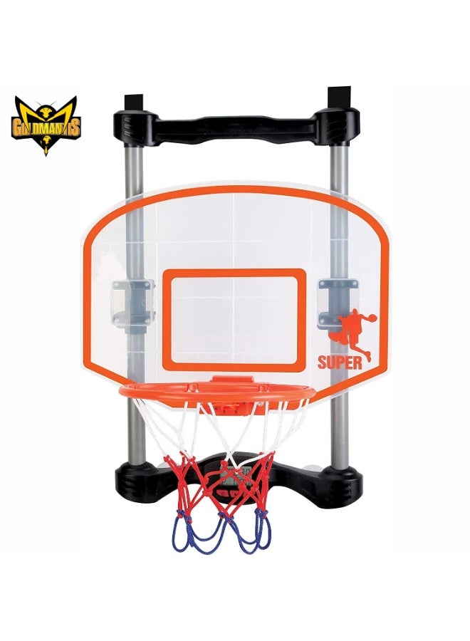 GOLD MANTIS Kids Basketball Hoop Set – Indoor Wall-Mounted Mini Backboard with Ball & Net for Toddlers, Boys & Girls | Basketball Shooting Game for Home & Bedroom Play - Image 3