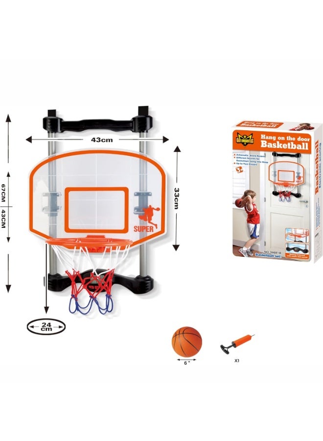 GOLD MANTIS Kids Basketball Hoop Set – Indoor Wall-Mounted Mini Backboard with Ball & Net for Toddlers, Boys & Girls | Basketball Shooting Game for Home & Bedroom Play - Image 2
