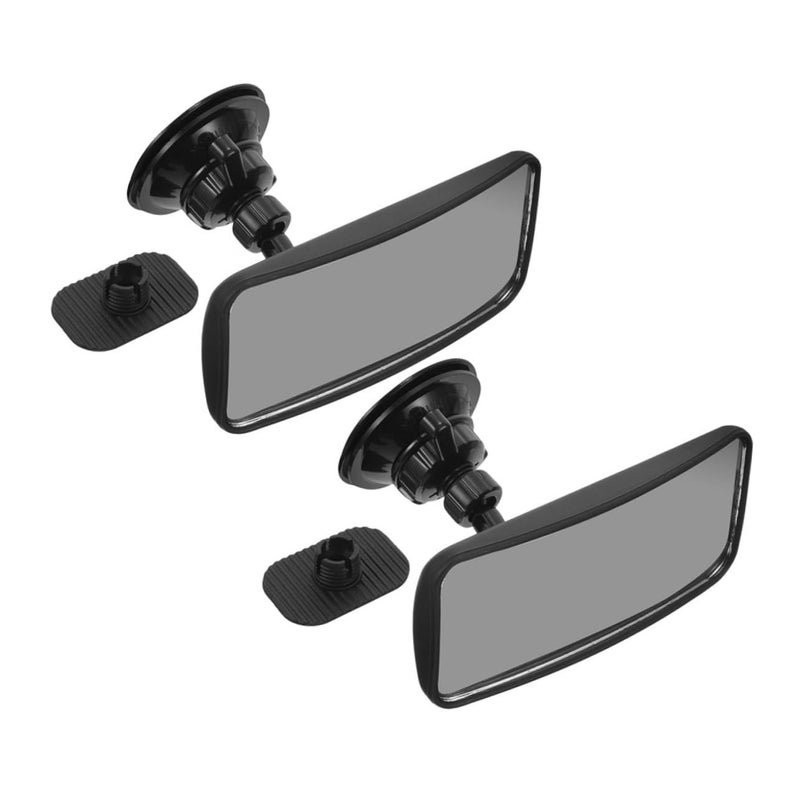 Rotating Suction Cup Car Rear View Mirror Large Surface for Child Safety 2 Pack - Image 2