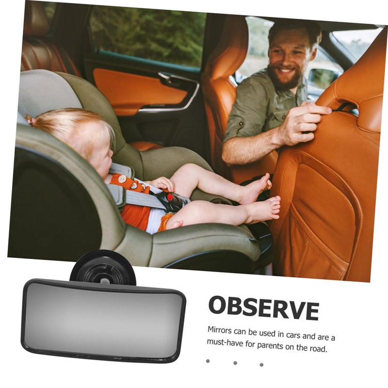 Rotating Suction Cup Car Rear View Mirror Large Surface for Child Safety 2 Pack - Image 4