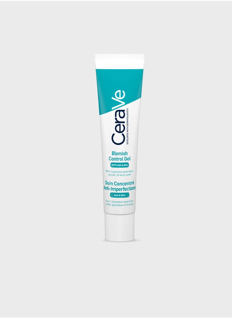 CeraVe CeraVe Blemish Control Gel Facial Moisturiser For Acne & Blemishes with Glycolic Acid and Lactic Acid AHA/BHA 40 ML