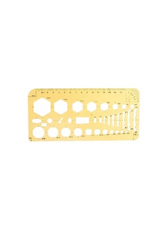 Elmaayergy EM16 Plastic Ruler With Scientific Shapes With Durable Material, Suitable For School And Home