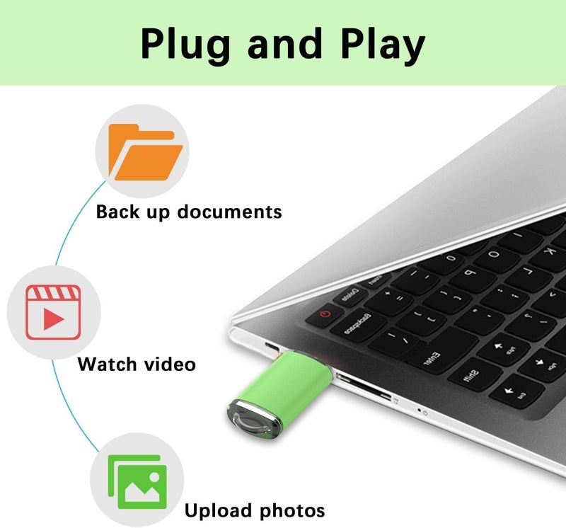 K&ZZ USB 3.0 Flash Drive 5 Pack 64GB Flash Drive 3.0 64 GB Thumb Drives 64G Memory Stick Data Drive Flash Stick U Disk, Multicolored - Image 5