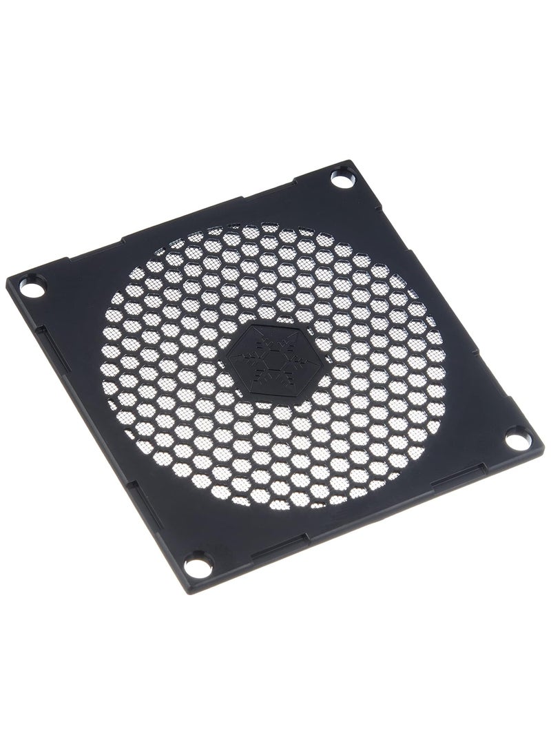 SilverStone SilverStone Technology FF81 80mm Standard Fan Filter with Honeycomb Grille black SSTFF81B  - Image 1