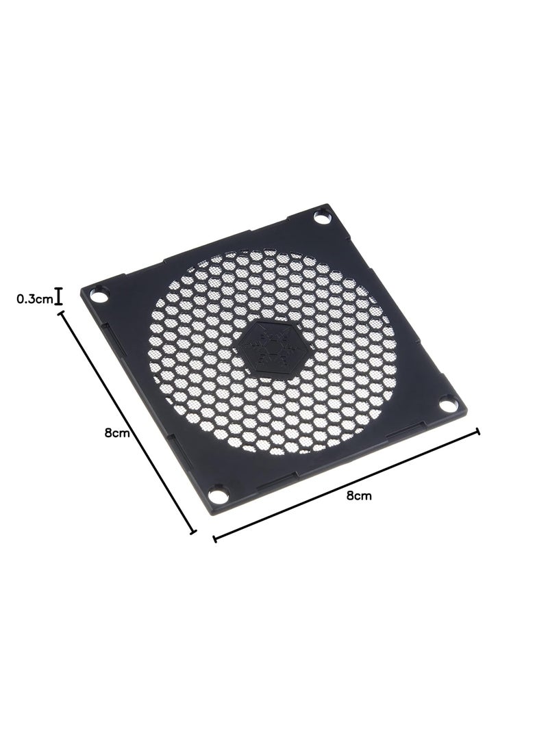 SilverStone SilverStone Technology FF81 80mm Standard Fan Filter with Honeycomb Grille black SSTFF81B  - Image 4
