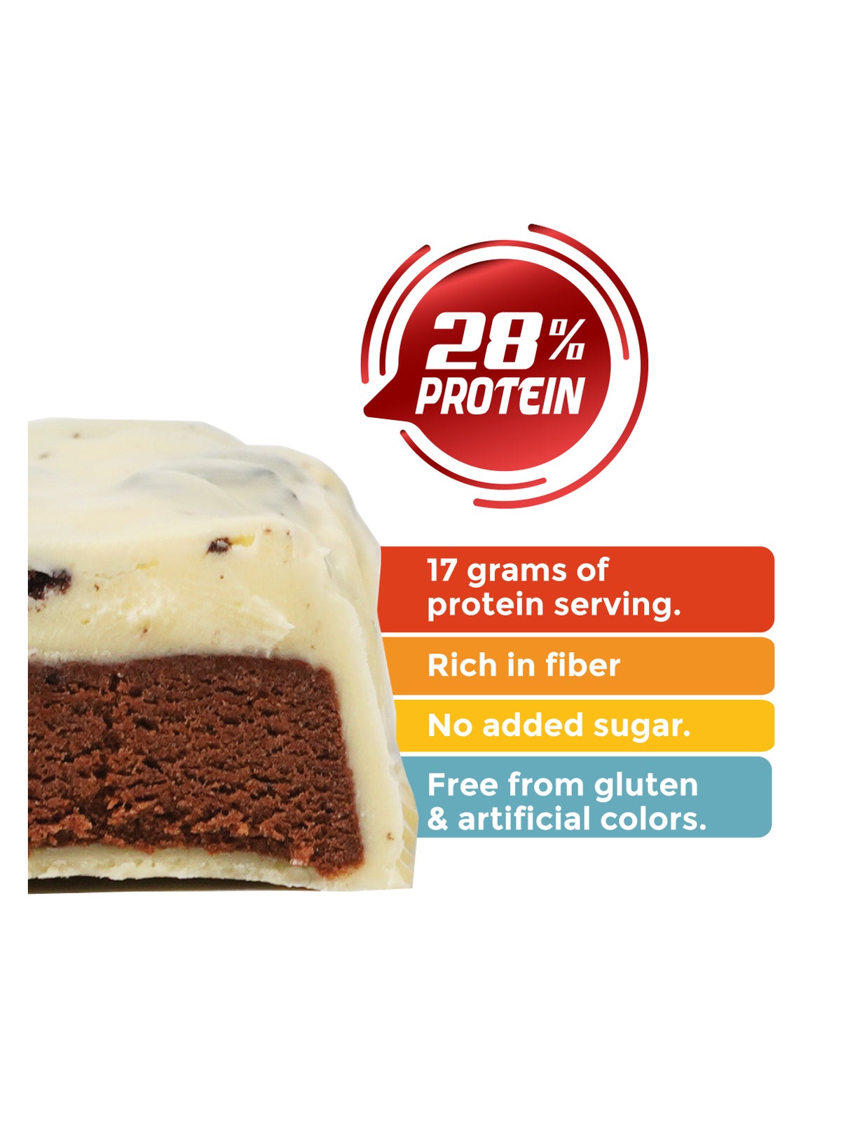 Keto Cake Protein Cookies &Cream Bar 60Gm