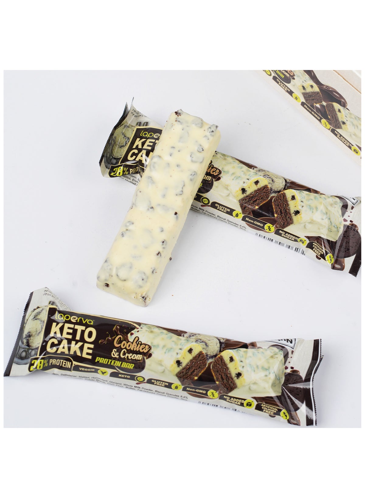 Keto Cake Protein Cookies &Cream Bar 60Gm