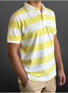 Horse Polo Striped Polo T-Shirt Yellow - Off white - pzsku/ZC19B5A0257F64B1CB6B9Z/45/_/1718133375/928b8c56-e1e2-4cf3-b8f5-f21705c1284a