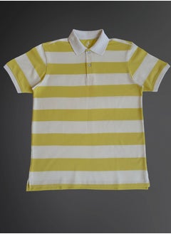 Horse Polo Striped Polo T-Shirt Yellow - Off white - pzsku/ZC19B5A0257F64B1CB6B9Z/45/_/1718133377/45acc487-8e48-4da2-97fc-d3ffc72b7959