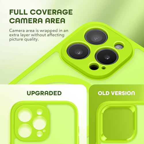 TIESZEN for iPhone 15 Pro Max Case, Compatible with MagSafe, Built-in Privacy Screen Protector and Camera Protection, Anti Spy Full Body Dustproof Shockproof Hard Phone Case 6.7", Matte Green - Image 5