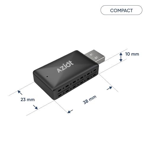 AZIOT Essence 2-in-1 Wireless Car Adapter, Convert Wired Android Auto & Apple CarPlay to Wireless, Plug & Play Bluetooth Receiver, Auto Connect, OTA Updates, USB-A & USB-C - Image 3