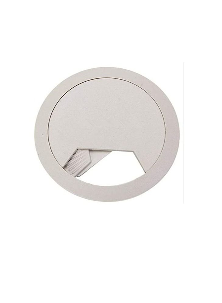Plastic Grommet Computer Cable Tidy Desk Table PC Outlet Wire Cover Pack Of 3 (60MM, White)  - Image 2