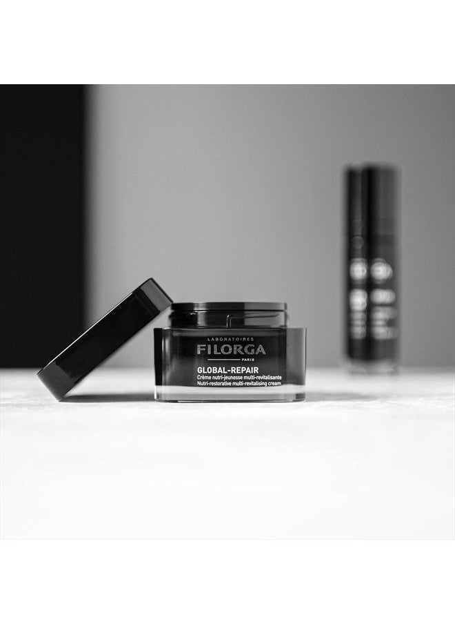 Laboratoires Filorga Paris - Filorga Global-Repair Anti Aging Daily Face Cream, Moisturizing Ceramides and Vitamins Reduce Deep Wrinkles and Boost Skin Firmness for Complexion Hydration Day or Night, 1.69 fl. oz. - Image 1