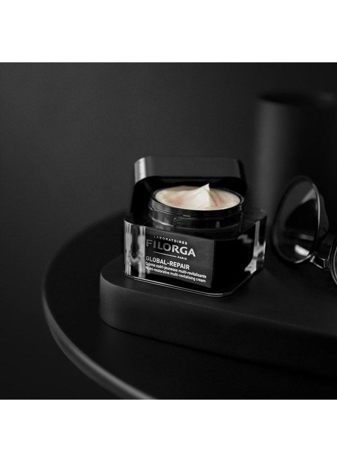 Laboratoires Filorga Paris - Filorga Global-Repair Anti Aging Daily Face Cream, Moisturizing Ceramides and Vitamins Reduce Deep Wrinkles and Boost Skin Firmness for Complexion Hydration Day or Night, 1.69 fl. oz. - Image 1