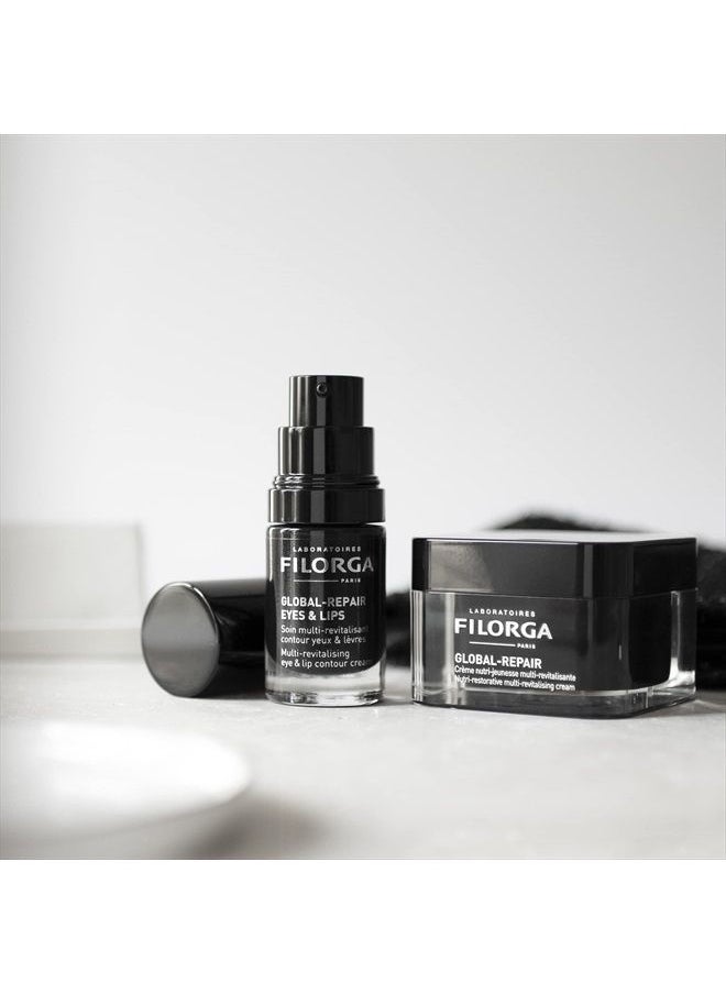 Laboratoires Filorga Paris - Filorga Global-Repair Anti Aging Daily Face Cream, Moisturizing Ceramides and Vitamins Reduce Deep Wrinkles and Boost Skin Firmness for Complexion Hydration Day or Night, 1.69 fl. oz. - Image 1