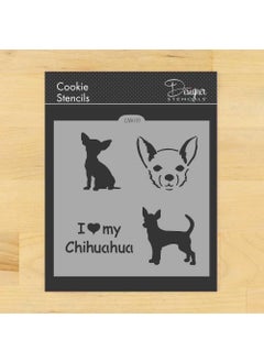 Designer Stencils I Love My Chihuahua Cookie and Craft Stencil CM019 by Designer Stencils  - Image 1