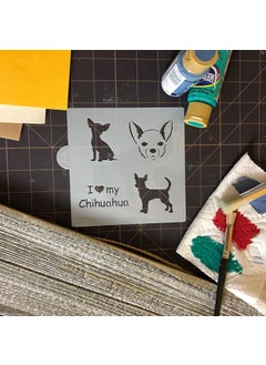 Designer Stencils I Love My Chihuahua Cookie and Craft Stencil CM019 by Designer Stencils  - Image 3