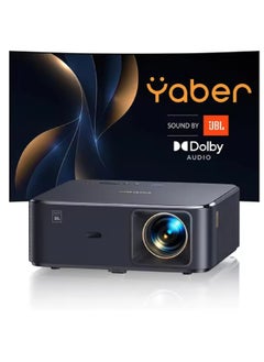 Yaber Projector 4K with Android TV, YABER K2s 800 ANSI WiFi 6 Bluetooth Projector, Sound by JBL, Dolby Audio, Auto Focus & Keystone, Native 1080P 4K Supported Outdoor Movie Projector with Netflix 7000+ Apps  - Image 3