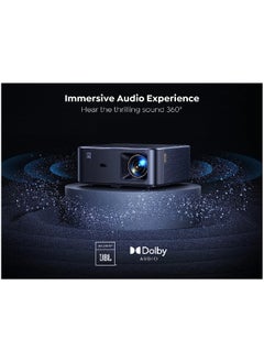 Yaber Projector 4K with Android TV, YABER K2s 800 ANSI WiFi 6 Bluetooth Projector, Sound by JBL, Dolby Audio, Auto Focus & Keystone, Native 1080P 4K Supported Outdoor Movie Projector with Netflix 7000+ Apps  - Image 4