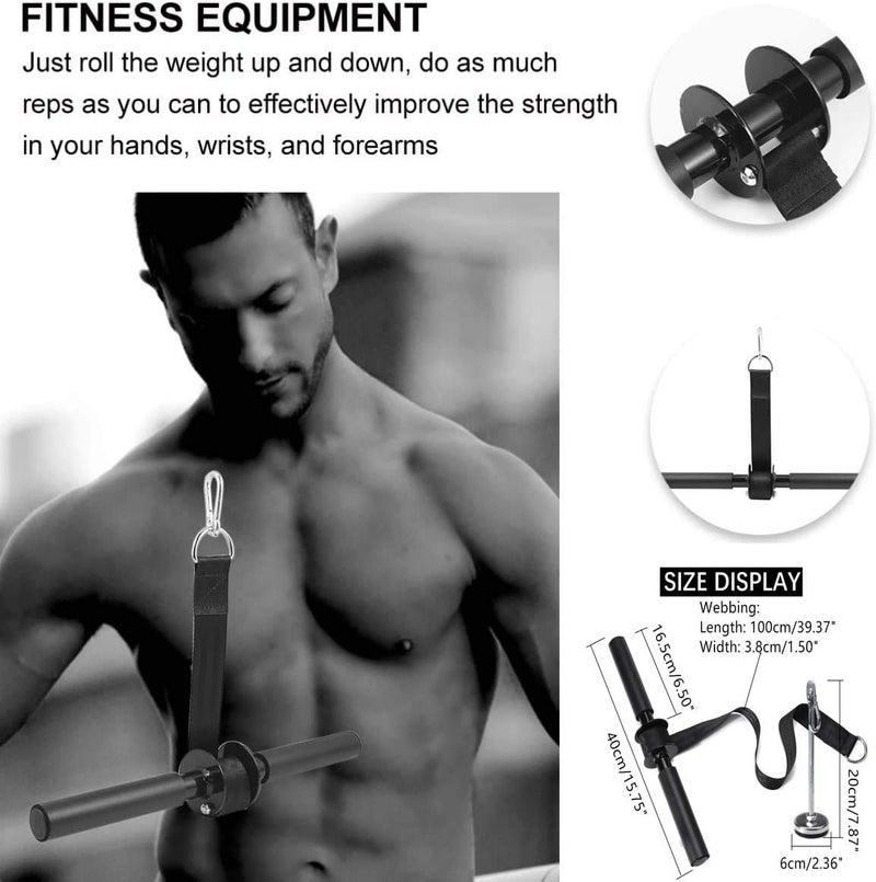 Morwealth Forearm Wrist Roller Blaster Exercise Trainer Weight-Bearing Wider Nylon Straps Arm Strength Training Fitness Equipment Anti-Slip Home Gym Workout - Image 2