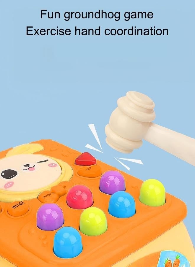 Pounding Toys For Toddlers Educational Toy Pull Along Bus Gopher Toy   Playing Hammering Game  Children's Puzzle Baby Toy  Grasping Handle  Hammering Game For Kids Early Educational Toy Toys For 3-6 - Image 4