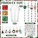 FoldTier 211 Pcs 36 Set Christmas Party Favors Gifts Xmas Gift Cups Filler with Lids Straws Sticker Pendant Raffia for Christmas Stocking Stuffers Classroom Gift Exchange Goodie Bag Fillers Supplies - Image 4